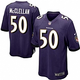 Nike Men & Women & Youth Ravens #50 McClellan Purple Team Color Game Jersey,baseball caps,new era cap wholesale,wholesale hats